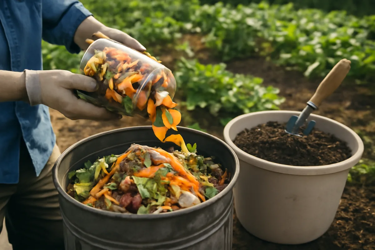 Come creare concime naturale con gli scarti di cucina: composti facili per un orto rigoglioso