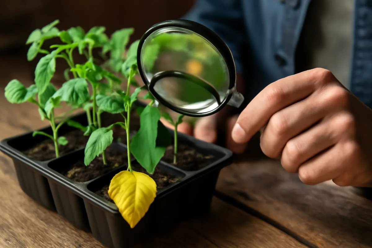 Le cause nascoste delle foglie gialle nelle piantine da orto: individuarle per tempo