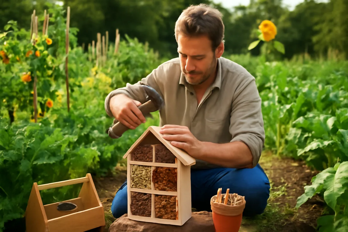 Come costruire una casetta per insetti nell’orto sostenibile: aiuto concreto alla biodiversità