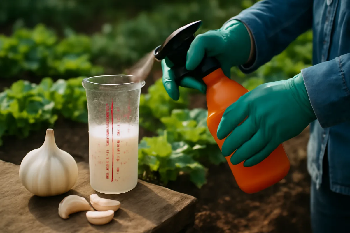 Pesticidi naturali a base di aglio: le dosi ottimali per proteggere le verdure