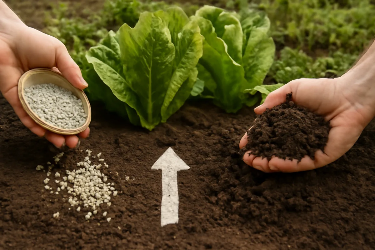 Concimazione naturale o organica? Differenze concrete per un orto più sano